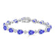 1.15ct Pear Tanzanite Bracelet with 0.67 cttw Diamond