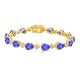 1.15ct Pear Tanzanite Bracelet with 0.67 cttw Diamond