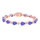 1.15ct Pear Tanzanite Bracelet with 0.67 cttw Diamond
