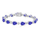 1.15ct Pear Tanzanite Bracelet with 0.67 cttw Diamond