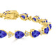 1.15ct Pear Tanzanite Bracelet with 0.67 cttw Diamond