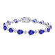 1.15ct Pear Tanzanite Bracelet with 0.67 cttw Diamond