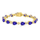 1.15ct Pear Tanzanite Bracelet with 0.67 cttw Diamond