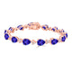 1.15ct Pear Tanzanite Bracelet with 0.67 cttw Diamond