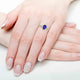 1.3ct Pear Tanzanite Ring with 0.31 cttw Diamond