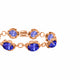 31.2ct Oval Tanzanite Bracelet with 0.58 cttw Diamond