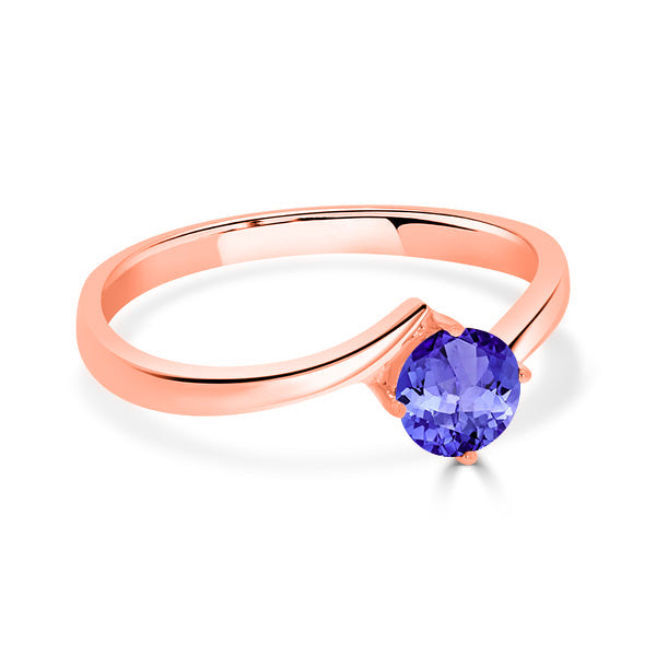 0.56ct Round Tanzanite Ring