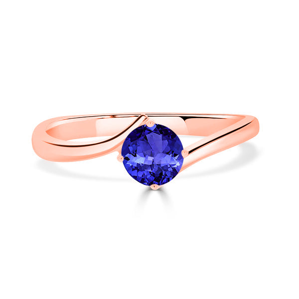 0.56ct Round Tanzanite Ring