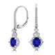 1.2ct Oval Tanzanite Earring with 0.36 cttw Diamond