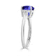 2.2ct Round Tanzanite Ring with 0.13 cttw Diamond