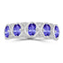 1.1ct Oval Tanzanite Ring with 0.14 cttw Diamond