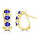 1.02ct Oval Tanzanite Earring with 0.06 cttw Diamond