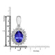 0.76ct Oval Tanzanite Earring with 0.13 cttw Diamond