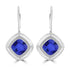 9.4ct Cushion Tanzanite Earring with 0.31 cttw Diamond