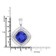 4.7ct Cushion Tanzanite Pendant with 0.17 cttw Diamond