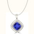 4.7ct Cushion Tanzanite Pendant with 0.17 cttw Diamond