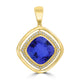 4.7ct Cushion Tanzanite Pendant with 0.17 cttw Diamond