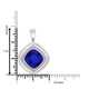 4.7ct Cushion Tanzanite Pendant with 0.17 cttw Diamond