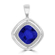 4.7ct Cushion Tanzanite Pendant with 0.17 cttw Diamond