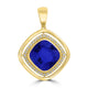 4.7ct Cushion Tanzanite Pendant with 0.17 cttw Diamond