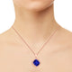 4.7ct Cushion Tanzanite Pendant with 0.17 cttw Diamond