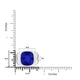 8.5ct Cushion Tanzanite Men's Ring with 0.23 cttw Diamond