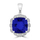 4.7ct Cushion Tanzanite Pendant with 0.12 cttw Diamond