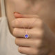 0.7ct Round Tanzanite Pendant with 0.089 cttw Diamond