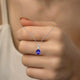 2.85ct Oval Tanzanite Pendant with 0.05 cttw Diamond