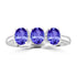 1.05ct Oval Tanzanite Ring with 0.04 cttw Diamond