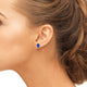 2.4ct Oval Tanzanite Earring with 0.23 cttw Diamond