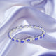 8.4ct Pear Shape Tanzanite Bracelet with 0.43 cttw Diamond