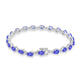8.4ct Pear Shape Tanzanite Bracelet with 0.43 cttw Diamond