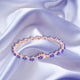 8.4ct Pear Shape Tanzanite Bracelet with 0.43 cttw Diamond