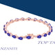8.4ct Pear Shape Tanzanite Bracelet with 0.43 cttw Diamond