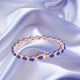 8.4ct Pear Shape Tanzanite Bracelet with 0.43 cttw Diamond