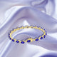 8.4ct Pear Shape Tanzanite Bracelet with 0.43 cttw Diamond