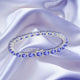 12.48ct Oval Tanzanite Bracelet with 0.36 cttw Diamond