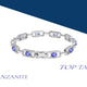 3.5ct Oval Tanzanite Bracelet with 0.94 cttw Diamond