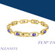 3.5ct Oval Tanzanite Bracelet with 0.94 cttw Diamond