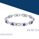 3.5ct Oval Tanzanite Bracelet with 0.94 cttw Diamond