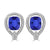 14k White Gold-3.5 cttw 8X7 mm -AAA, 18k White Gold-3.5 cttw 8X7 mm -AAA