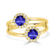 0.56ct Round Tanzanite Ring with 0.19 cttw Diamond