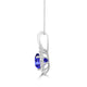 1.7ct Round Tanzanite Pendant with 0.62 cttw Diamond