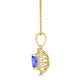 1.05ct Cushion Tanzanite Pendant with 0.31 cttw Diamond