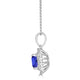 1.05ct Cushion Tanzanite Pendant with 0.31 cttw Diamond