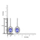 1.52ct Oval Tanzanite Earring with 0.15 cttw Diamond