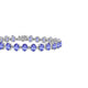 12.96ct Oval Tanzanite Bracelet with 0.51 cttw Diamond