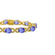 12ct Oval Tanzanite Bracelet with 0.4 cttw Diamond