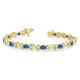 TTBR1006 - Sapna - Certified AAAA Tanzanite and Diamond Bracelet